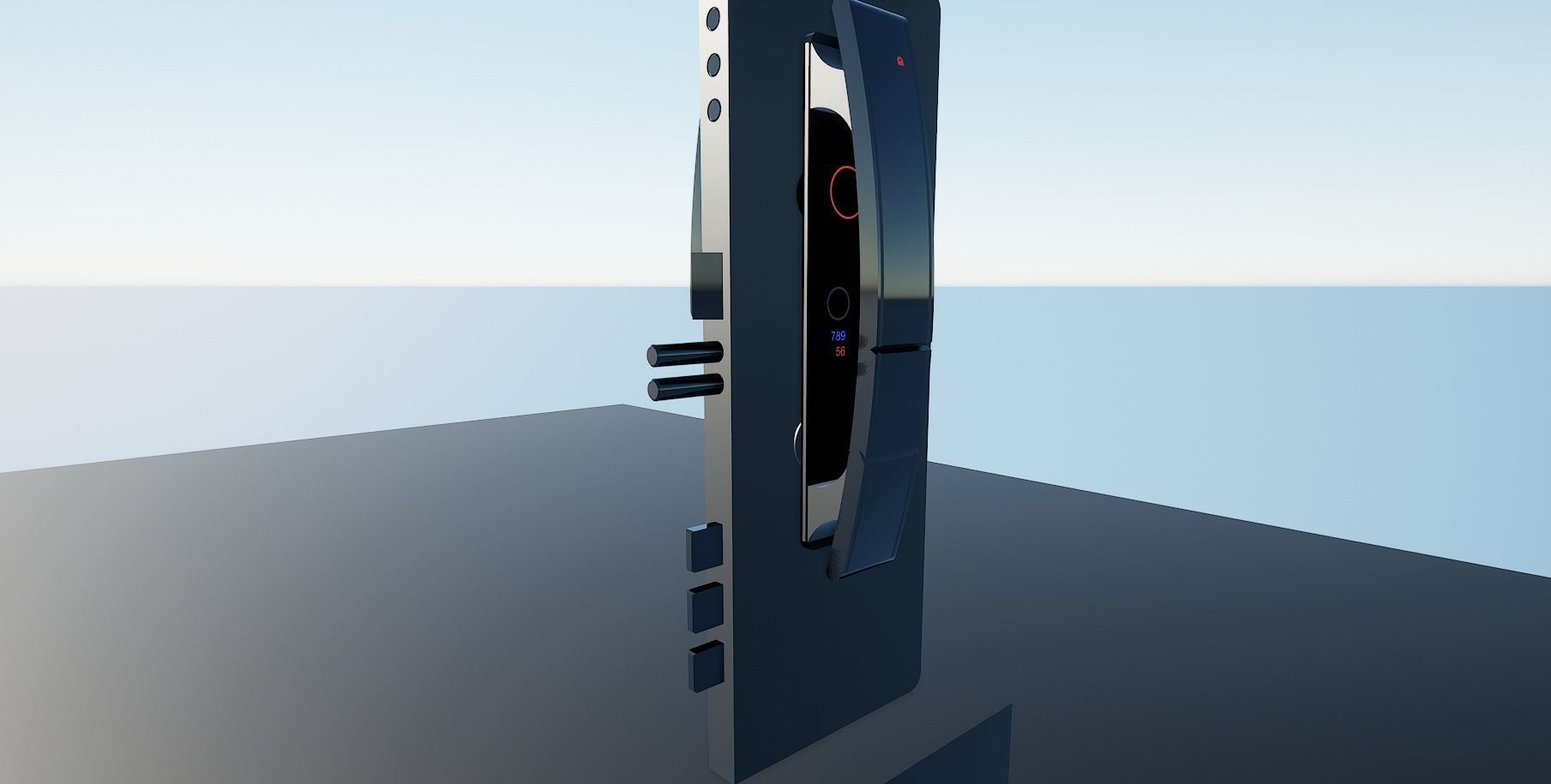 Lock2 samsung galaxy note Low-poly 3D model_14