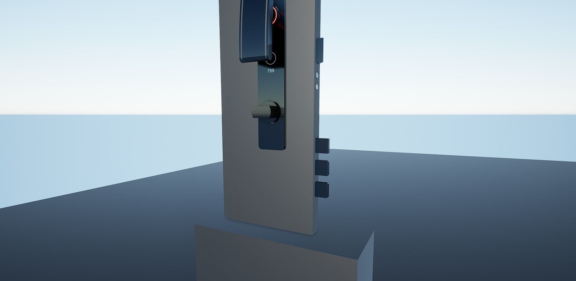 Lock2 samsung galaxy note Low-poly 3D model_7