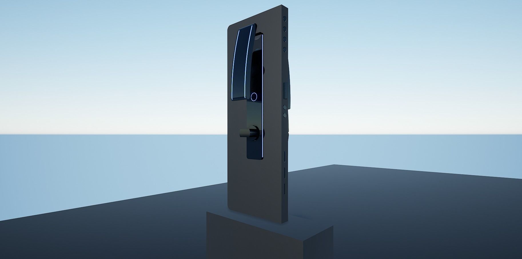 Lock2 samsung galaxy note Low-poly 3D model_6