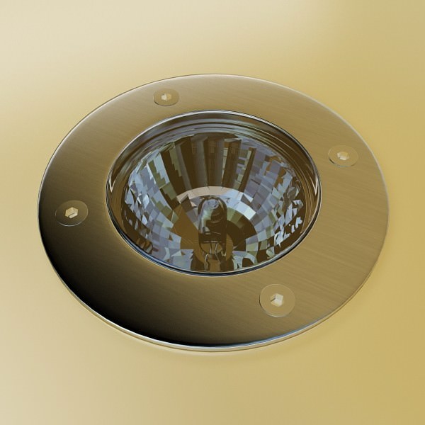 Halogen Lamp 01 High detail 3D model_1