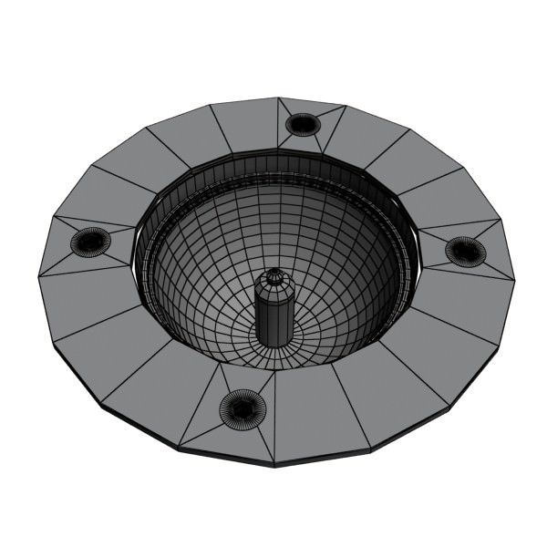 Halogen Lamp 01 High detail 3D model_7