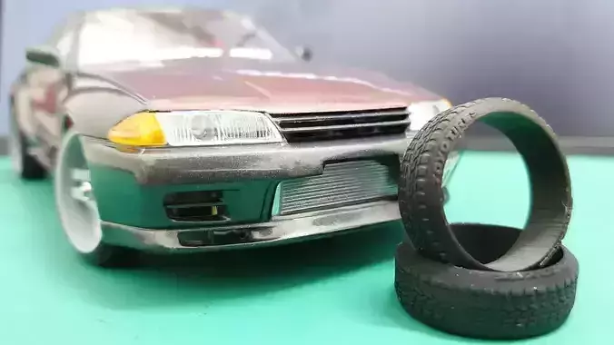 22mm Threaded Drift Tires for 28th and 24th scale RC