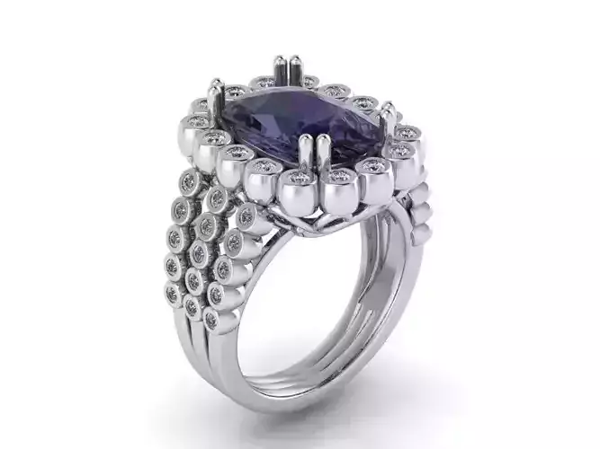 Halo Purple Ring 2142 3D print model 