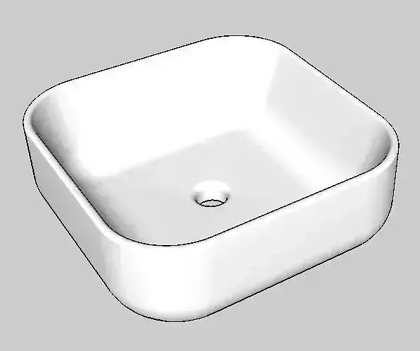 Vasque1 square bathroom sink