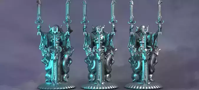 Halloween Reaper Swords Raised 