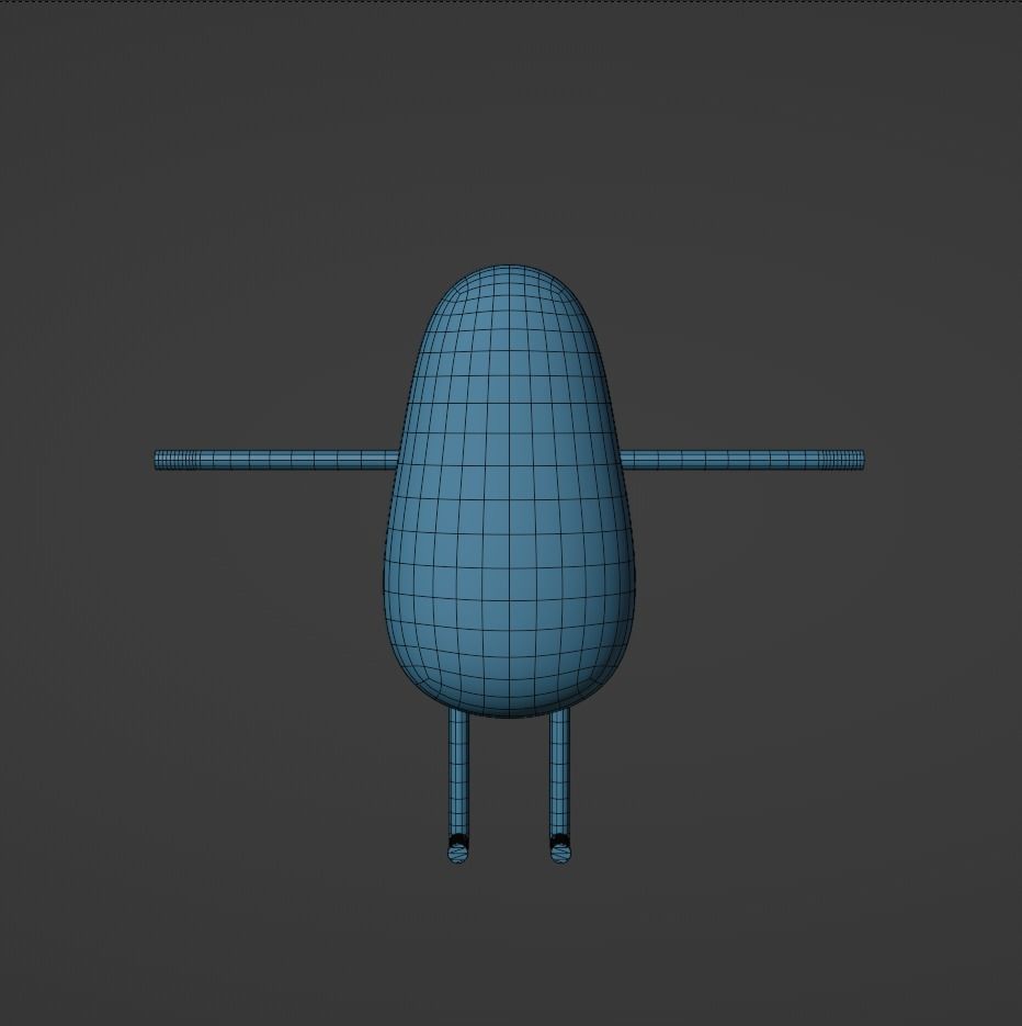 Dynamic and Fluid Stretchy Cartoon Rig Low-poly 3D model_5