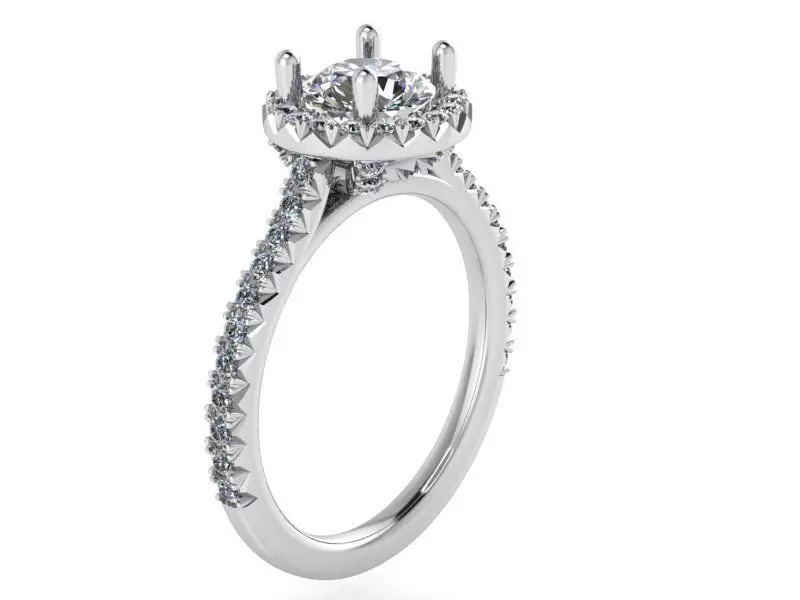 Decorative Diamond ring 2147 3D print model 3D print model