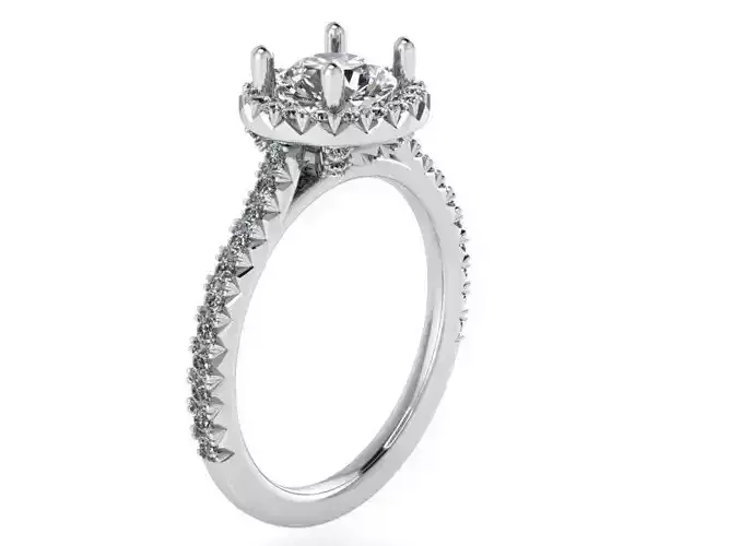 Decorative Diamond ring 2147 3D print model