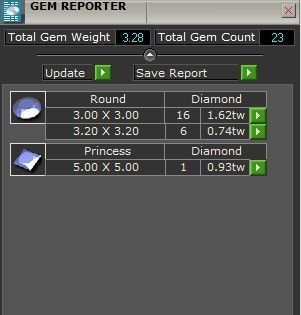 3-Row Diamond ring with small stones 2149 3D print model 3D print model_8