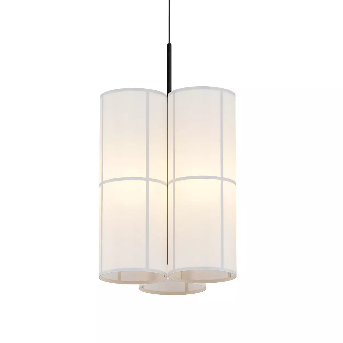 Hashira taiwanese bamboo pendant light 3D model_0