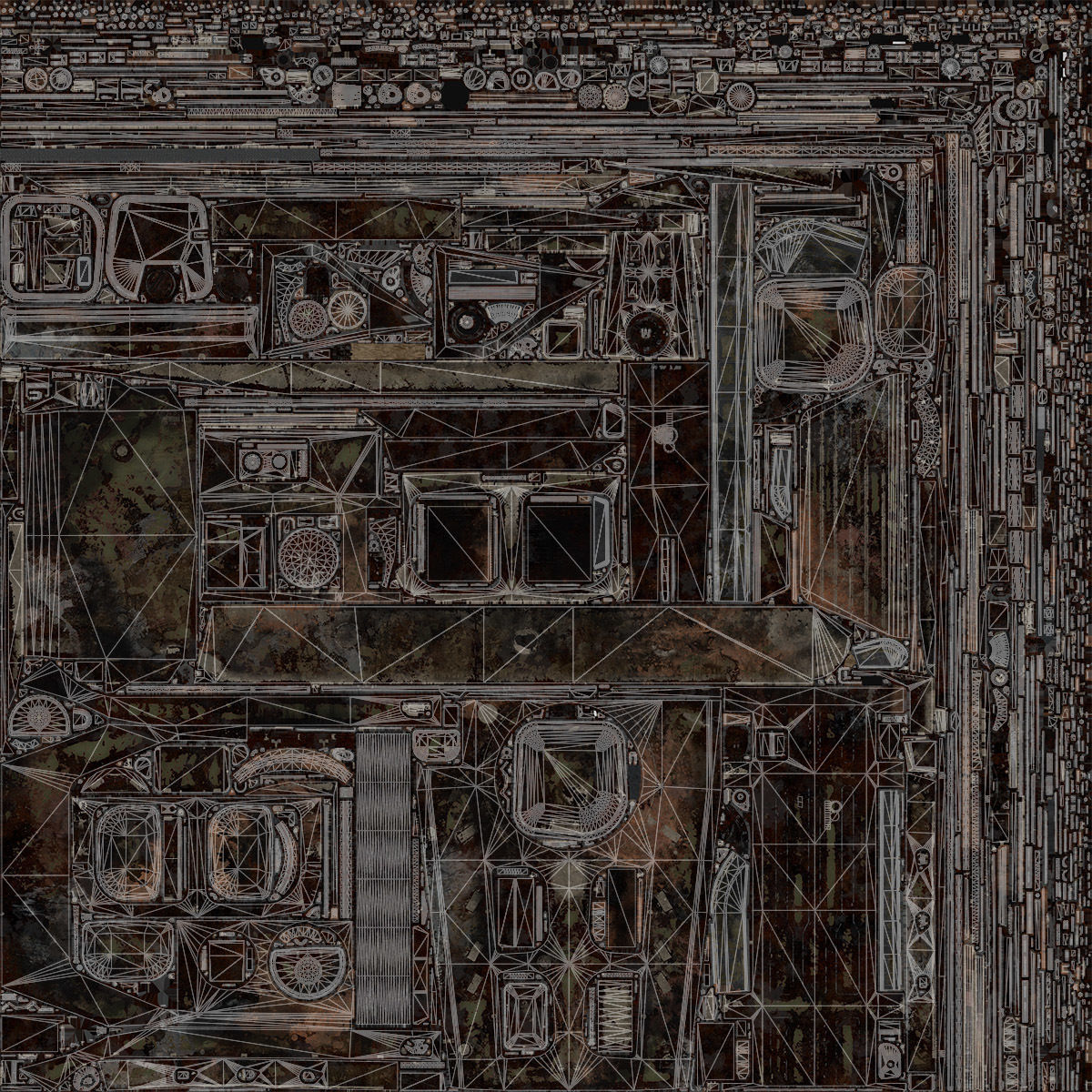 BMP-1 IFV Destroyed Game Ready Low-poly 3D model_17