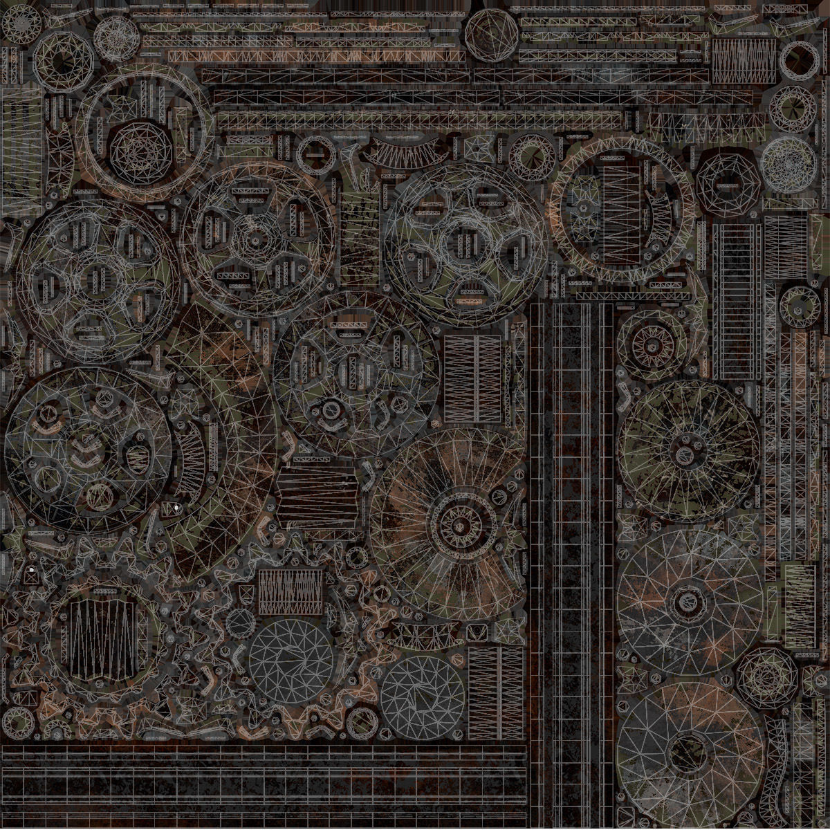 BMP-1 IFV Destroyed Game Ready Low-poly 3D model_21