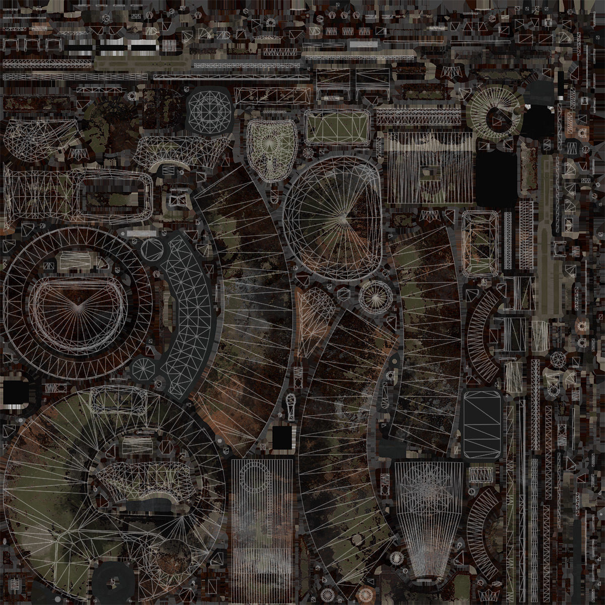 BMP-1 IFV Destroyed Game Ready Low-poly 3D model_19