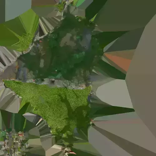 North CarolinaMap Low-poly 3D model