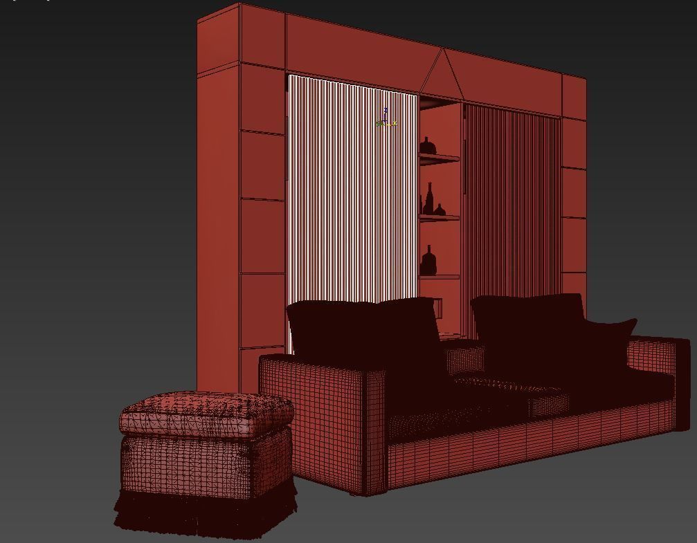 MURPHY TWIN BED 3D model_8