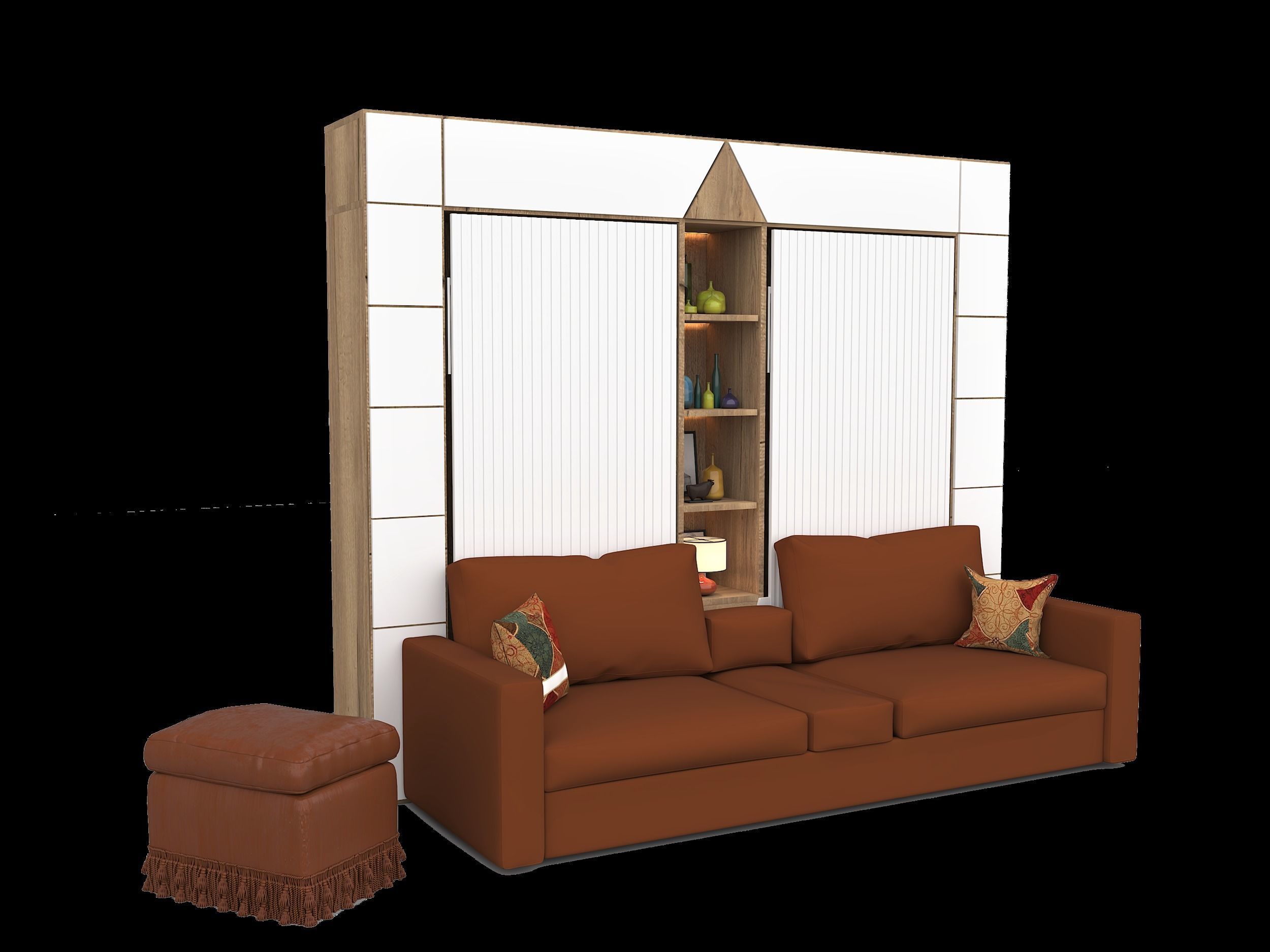 MURPHY TWIN BED 3D model_7