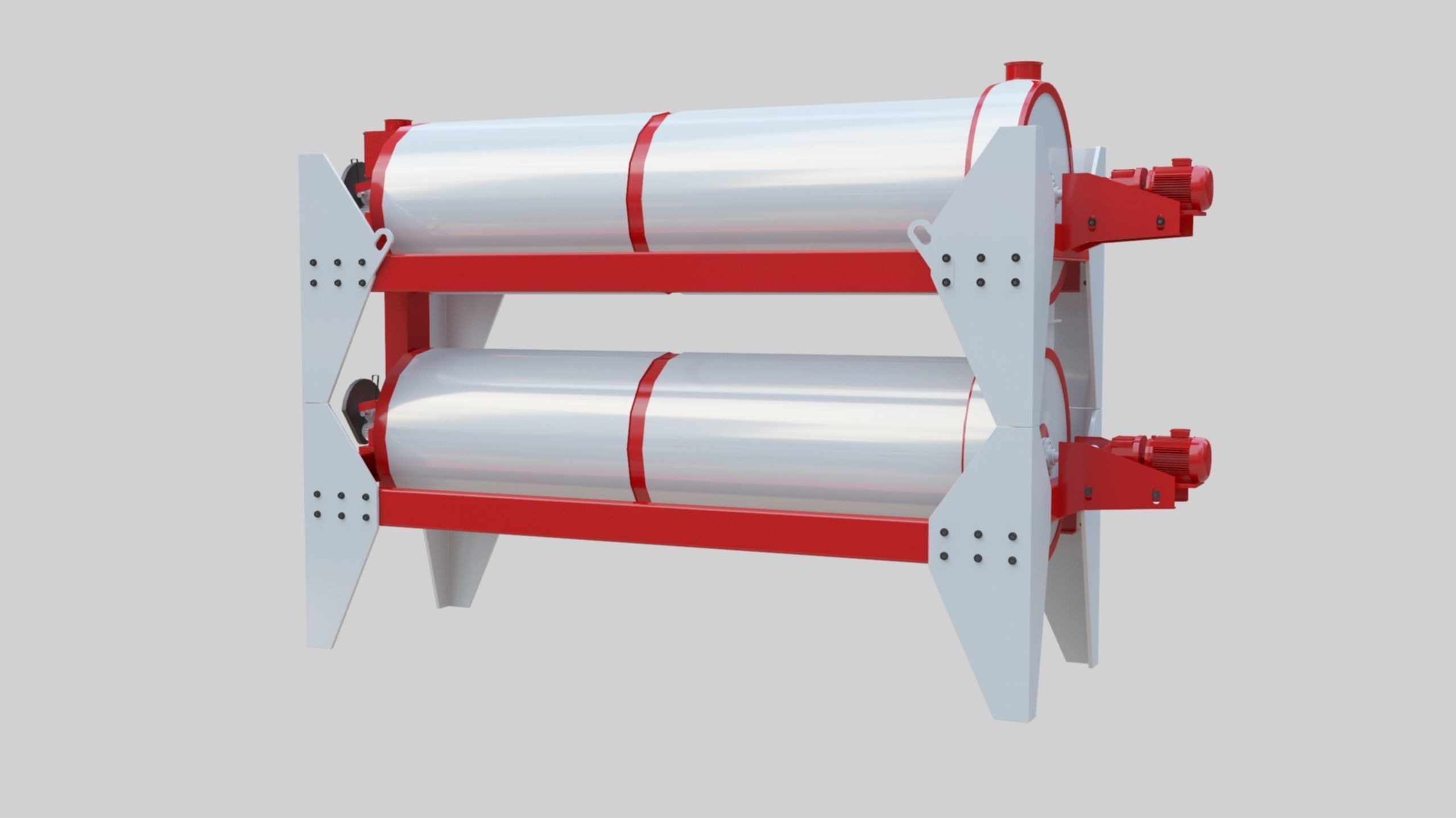 Trieur Intended Cylinder - Wheat Grain Flour Milling Machine 3D model_18