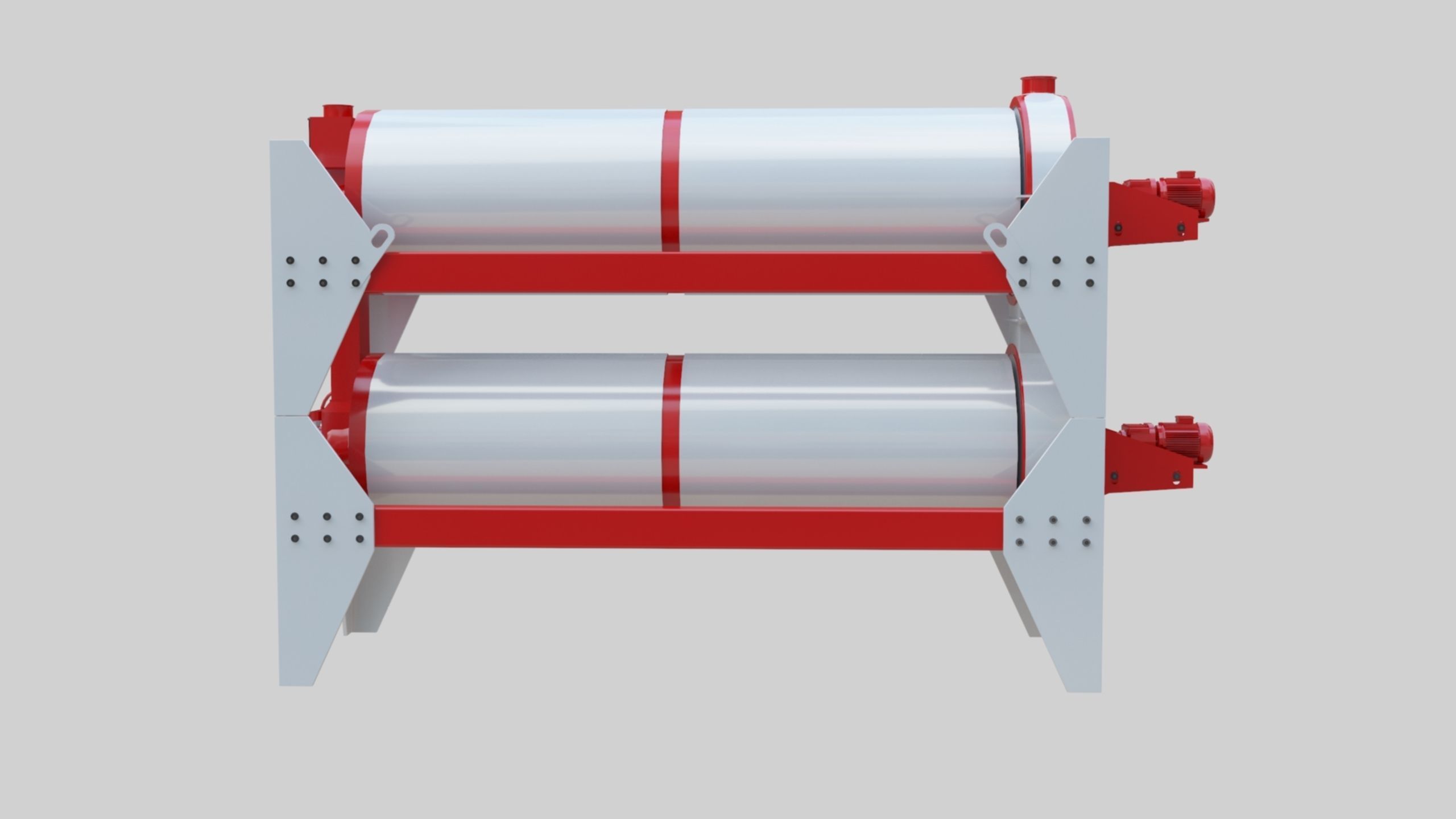 Trieur Intended Cylinder - Wheat Grain Flour Milling Machine 3D model_4