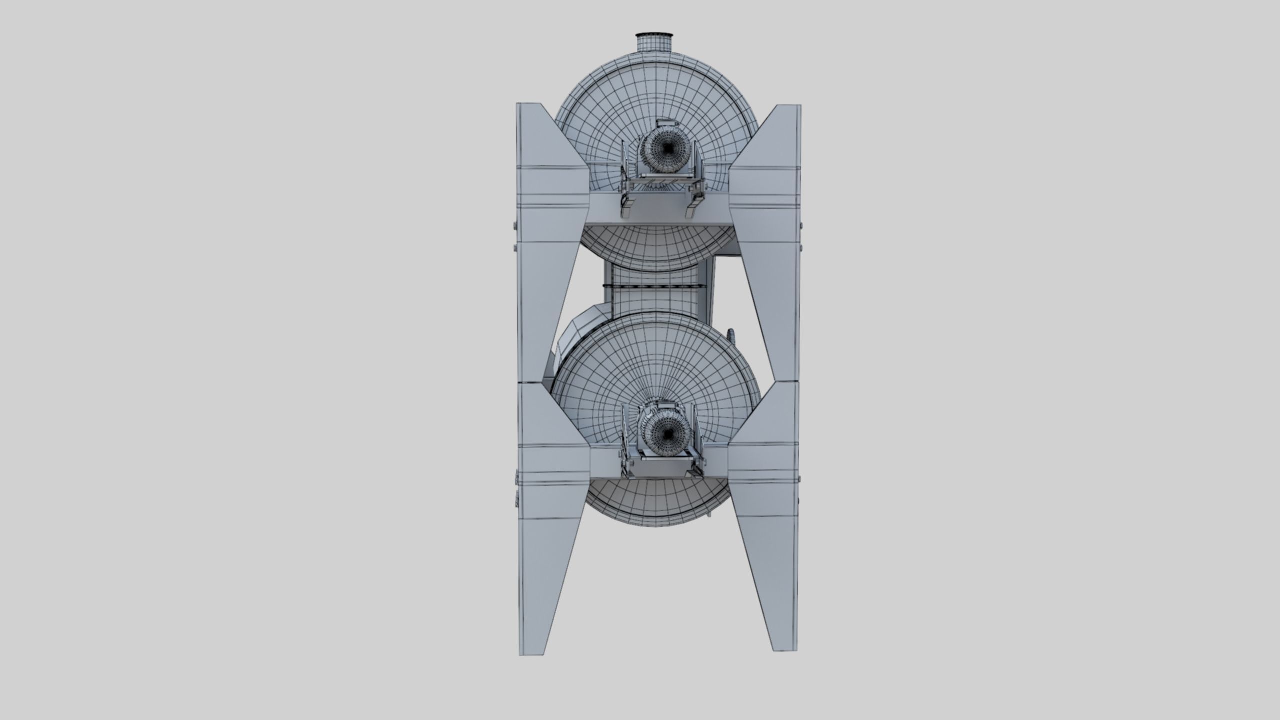 Trieur Intended Cylinder - Wheat Grain Flour Milling Machine 3D model_7