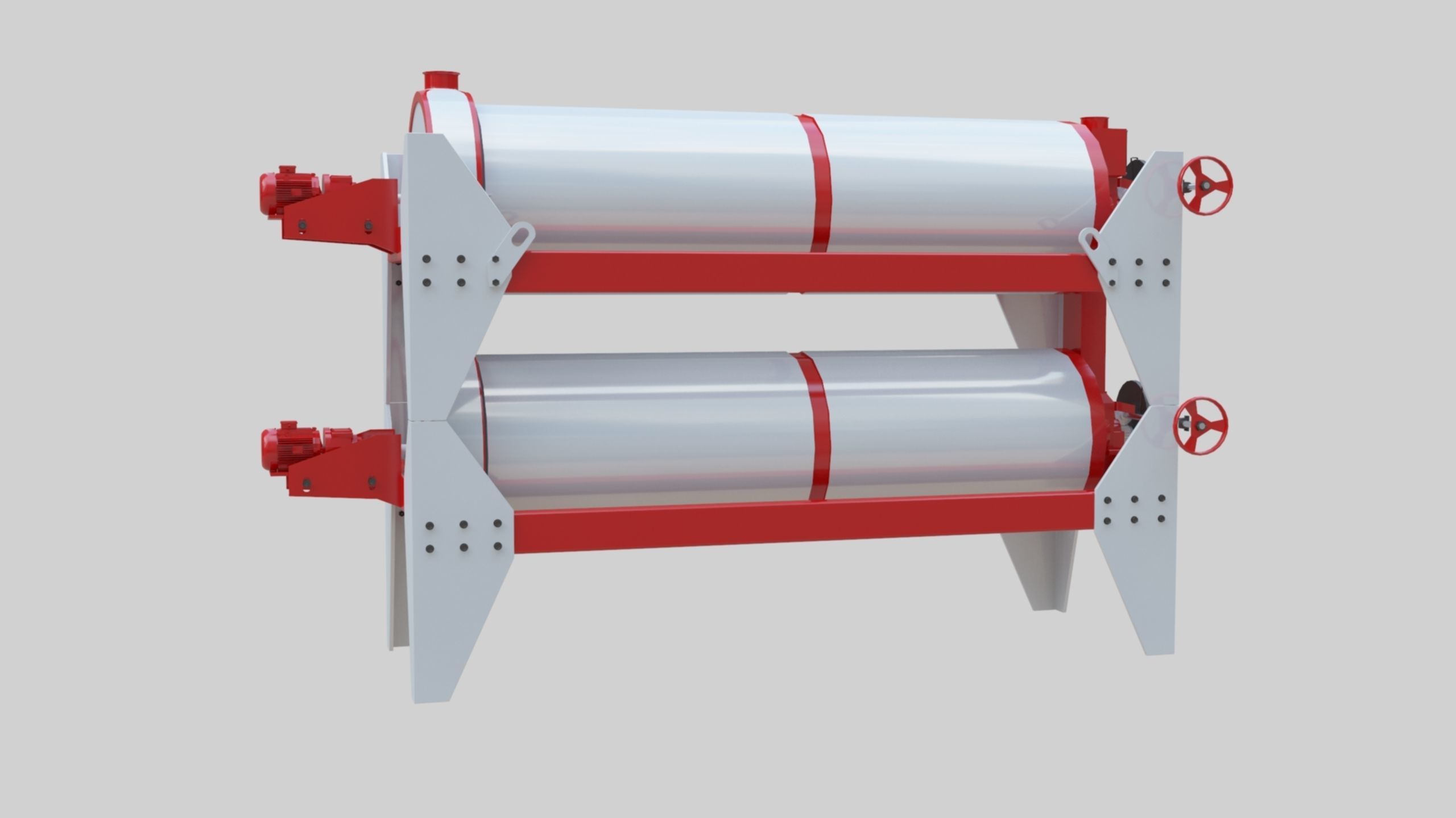 Trieur Intended Cylinder - Wheat Grain Flour Milling Machine 3D model_28