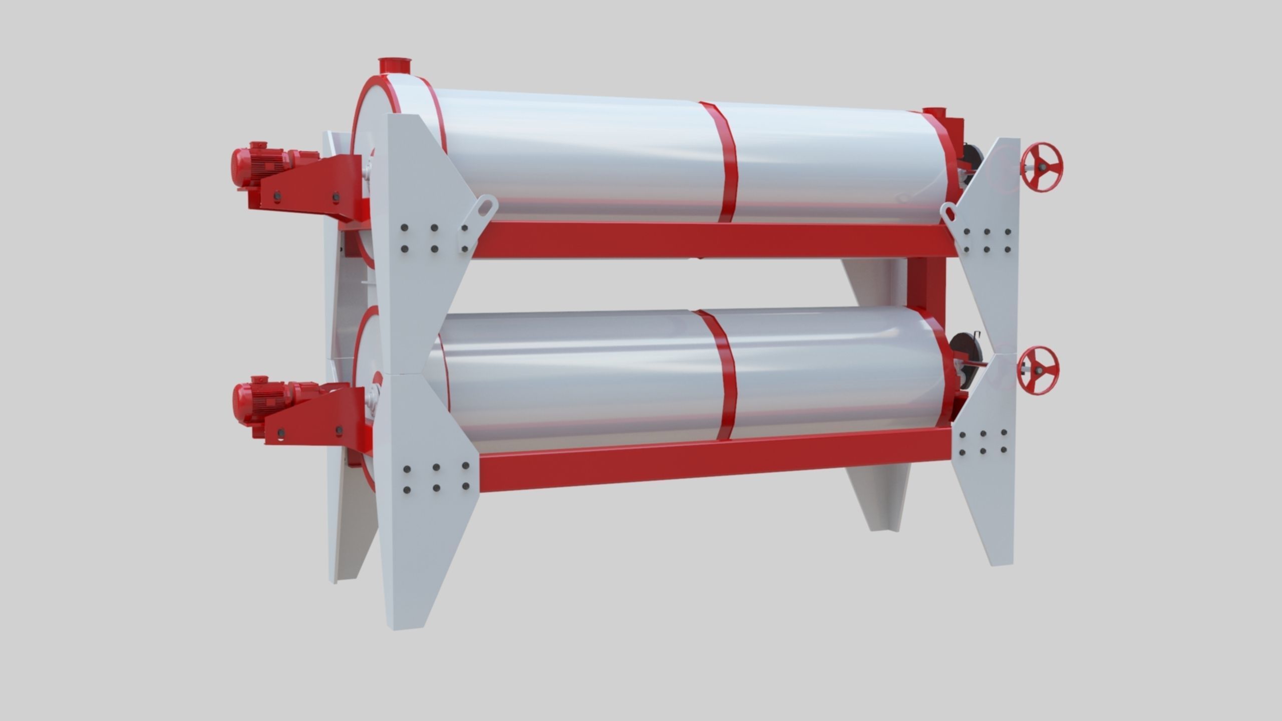 Trieur Intended Cylinder - Wheat Grain Flour Milling Machine 3D model_31