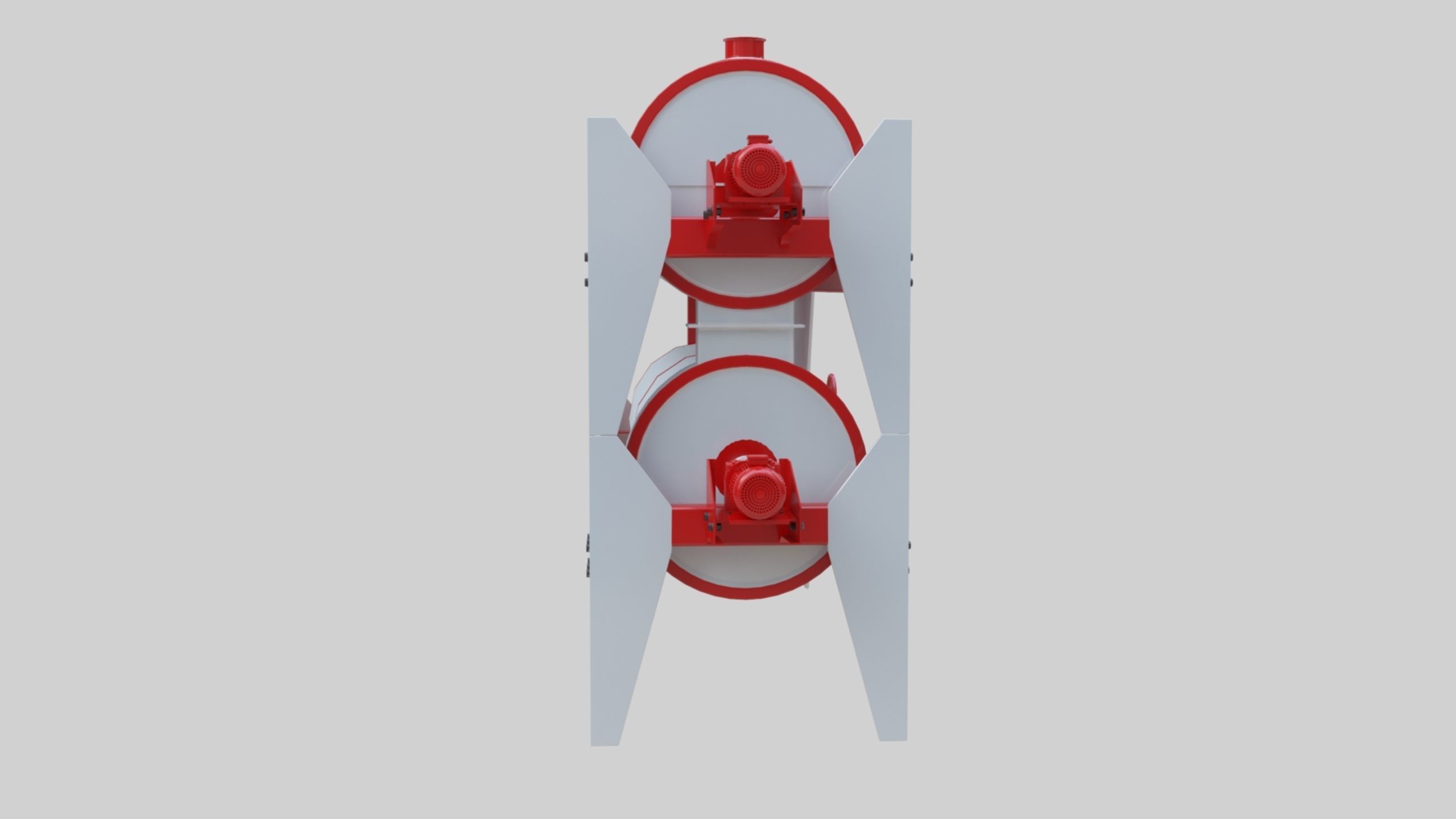 Trieur Intended Cylinder - Wheat Grain Flour Milling Machine 3D model_2