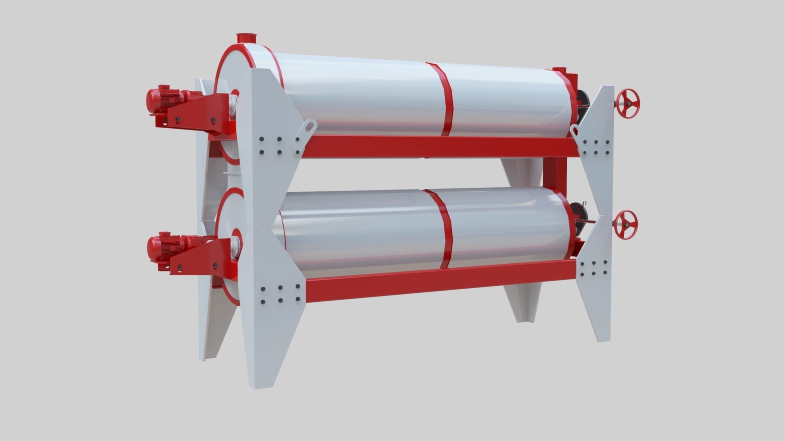 Trieur Intended Cylinder - Wheat Grain Flour Milling Machine 3D model_24