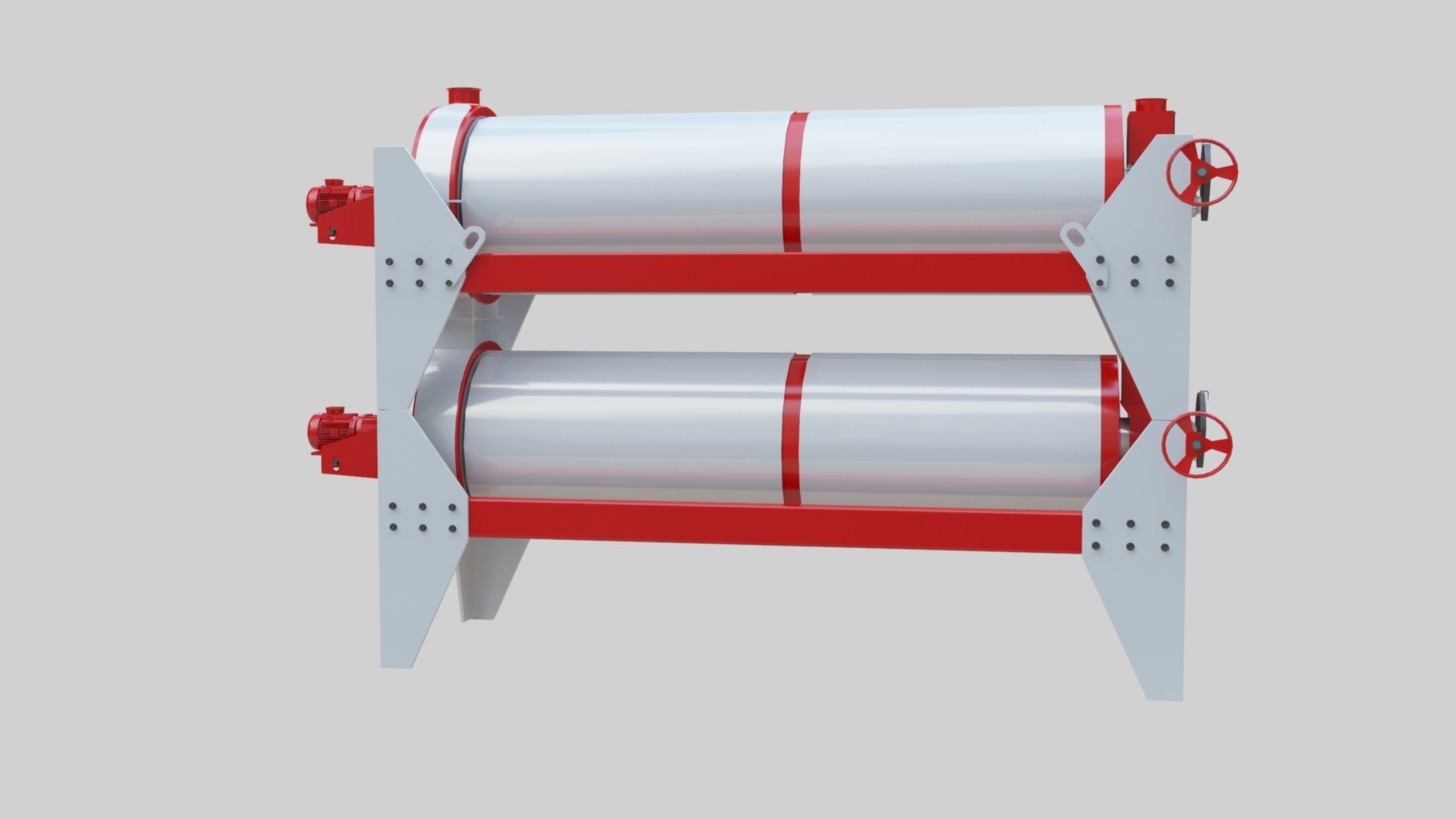 Trieur Intended Cylinder - Wheat Grain Flour Milling Machine 3D model_27