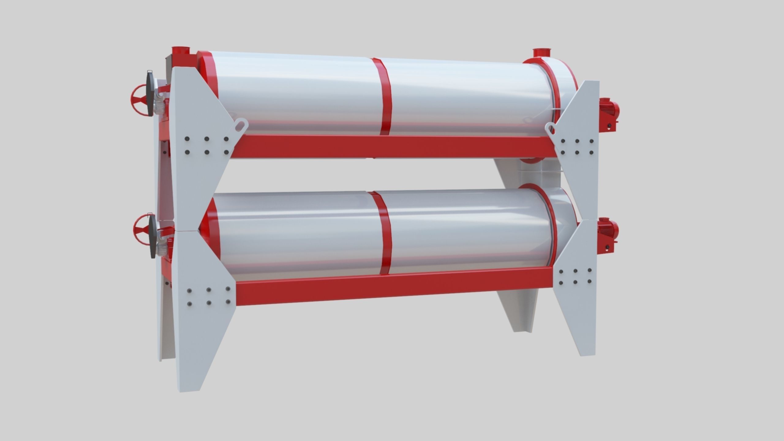 Trieur Intended Cylinder - Wheat Grain Flour Milling Machine 3D model_20