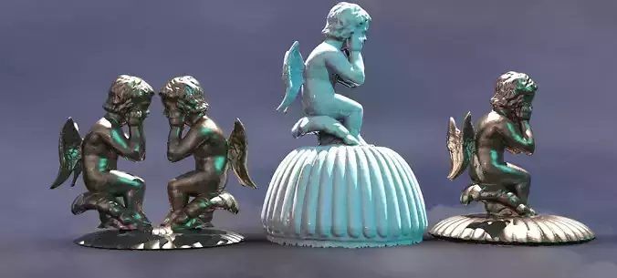 Cherub Sculpture on Baroque collection 2