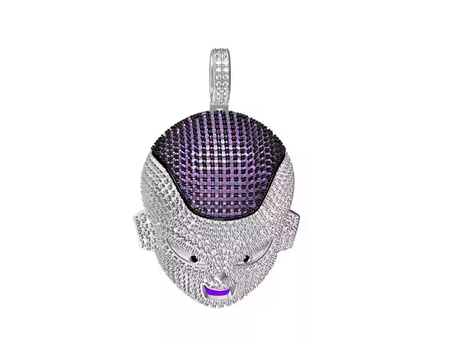 Iced Frieza Pendant hip Hop