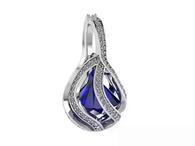 Bell Pendant 2158 3D print model 