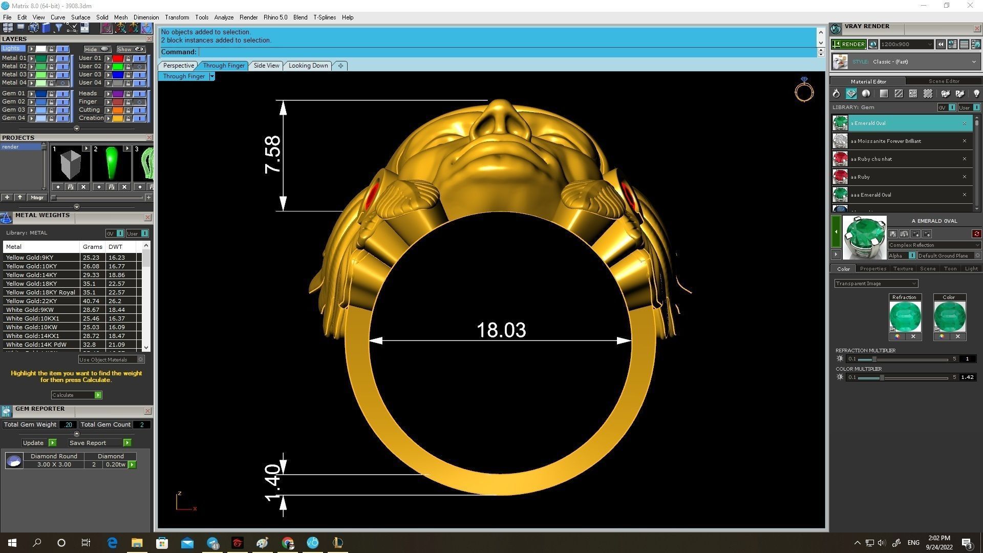 Native American Chief Head Ring 3D Jewelry Model 3908 3D print model_3