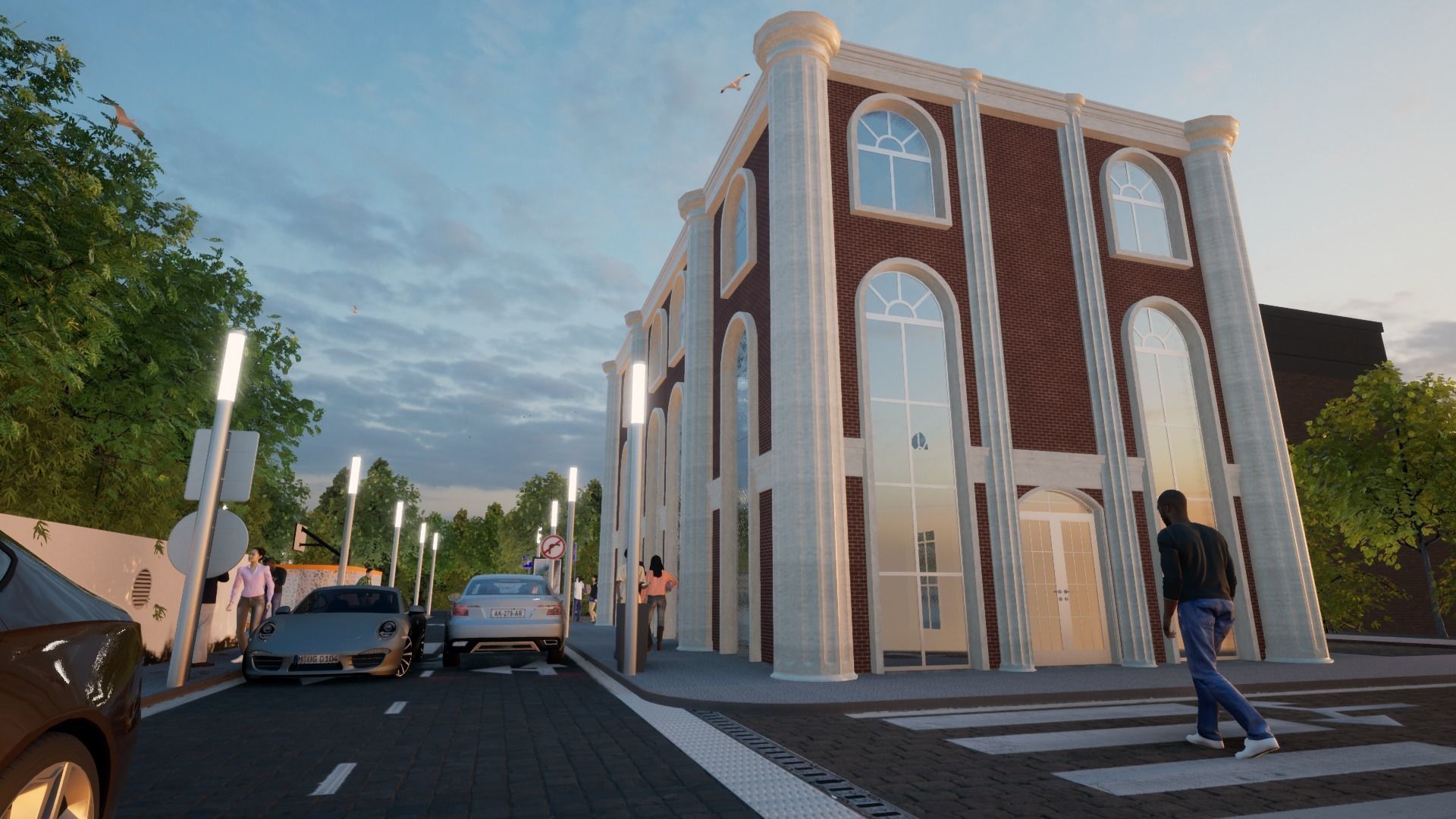 OLD STYLE HOUSE Low-poly 3D model_5