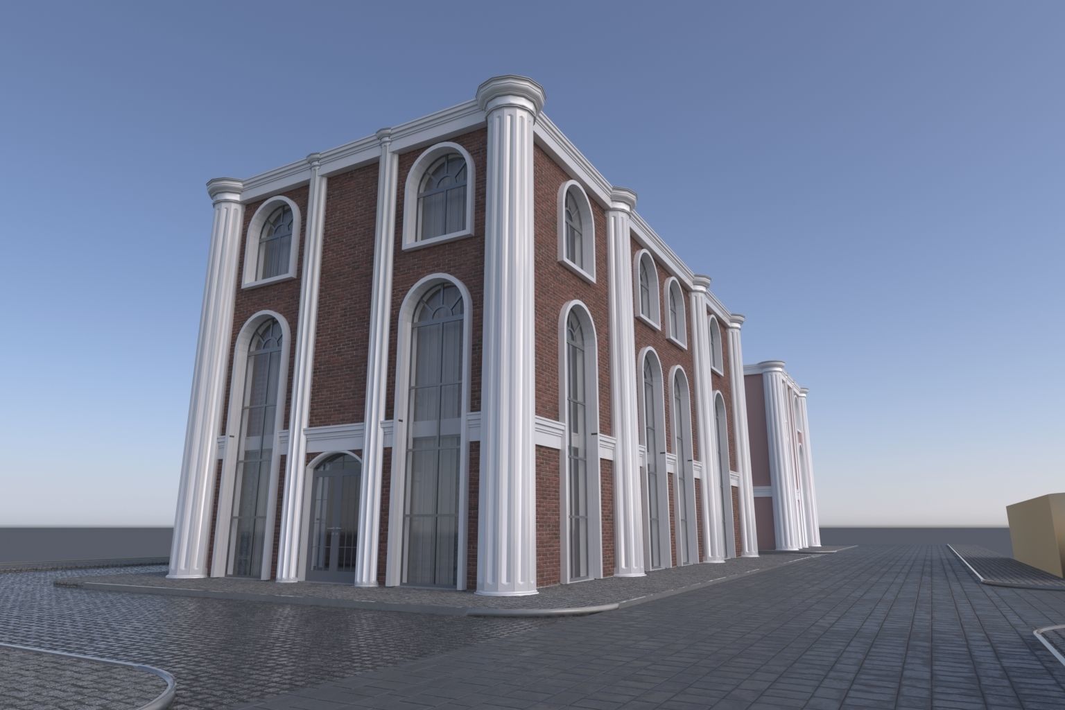 OLD STYLE HOUSE Low-poly 3D model_2