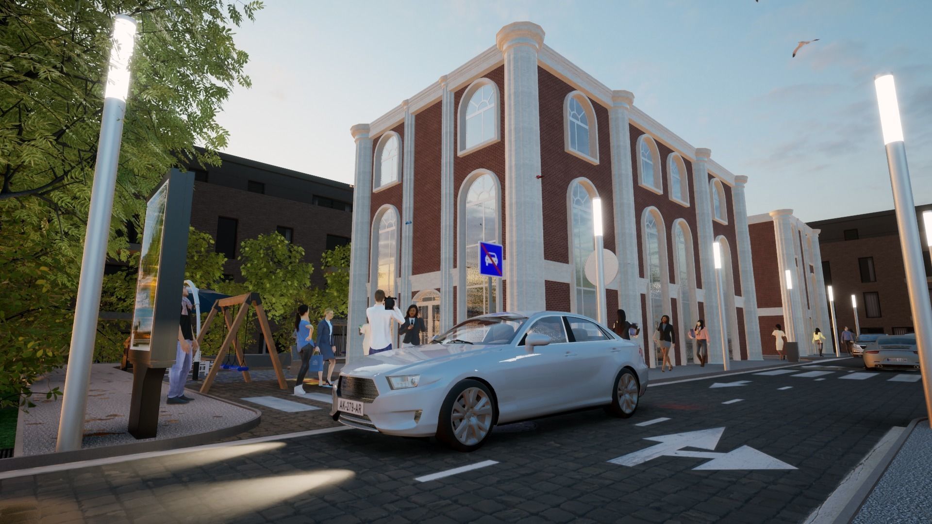 OLD STYLE HOUSE Low-poly 3D model_4