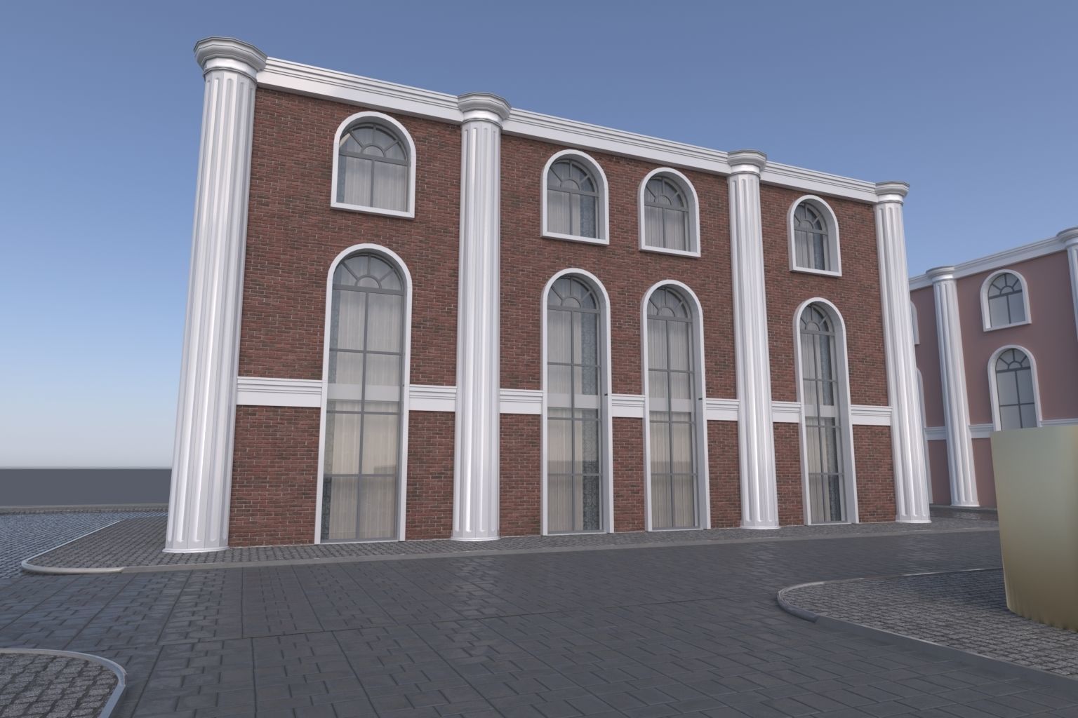 OLD STYLE HOUSE Low-poly 3D model_3