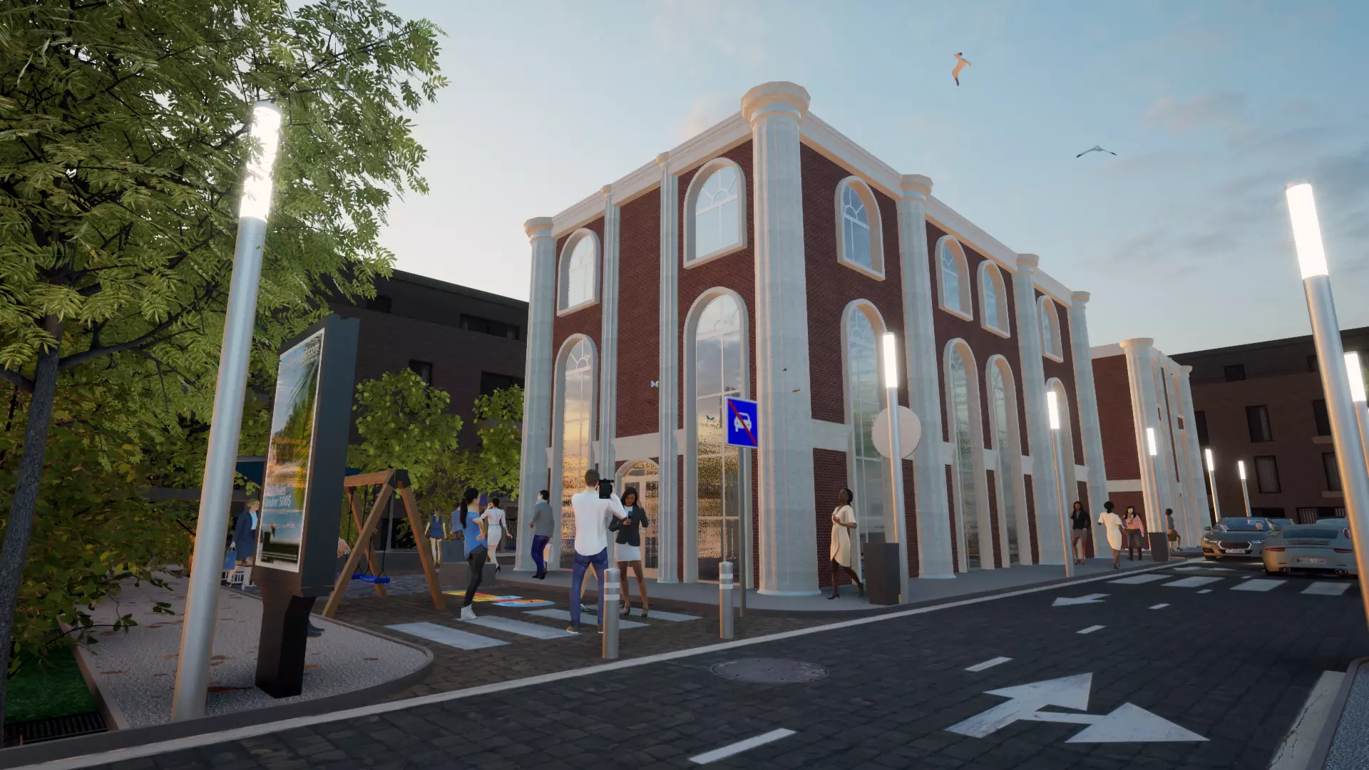 OLD STYLE HOUSE Low-poly 3D model_0