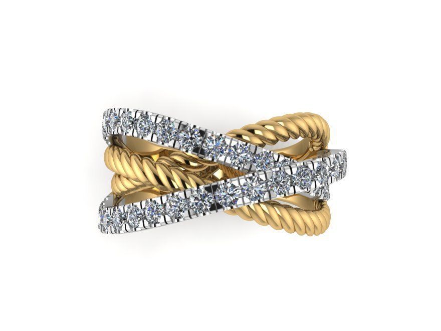 Eternity Diamond ring 2165 3D print model 3D print model_3