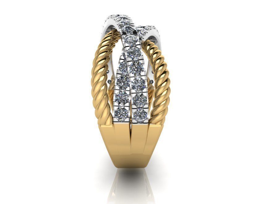 Eternity Diamond ring 2165 3D print model 3D print model_2