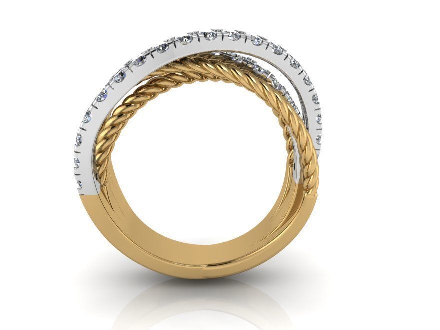 Eternity Diamond ring 2165 3D print model 3D print model_1