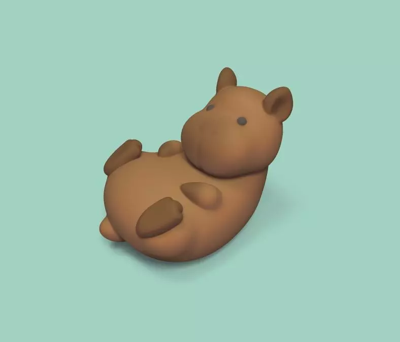 Baby Capybara 3D print model_0