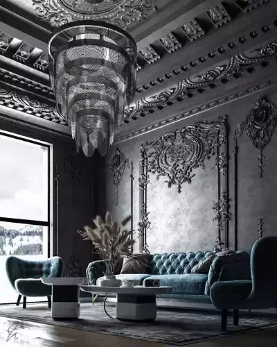 Classic Living Room - European style