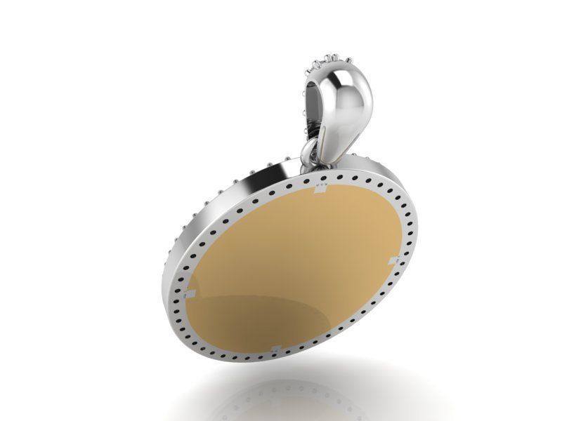 Mirror Pendant 2169 3D print model 3D print model_2