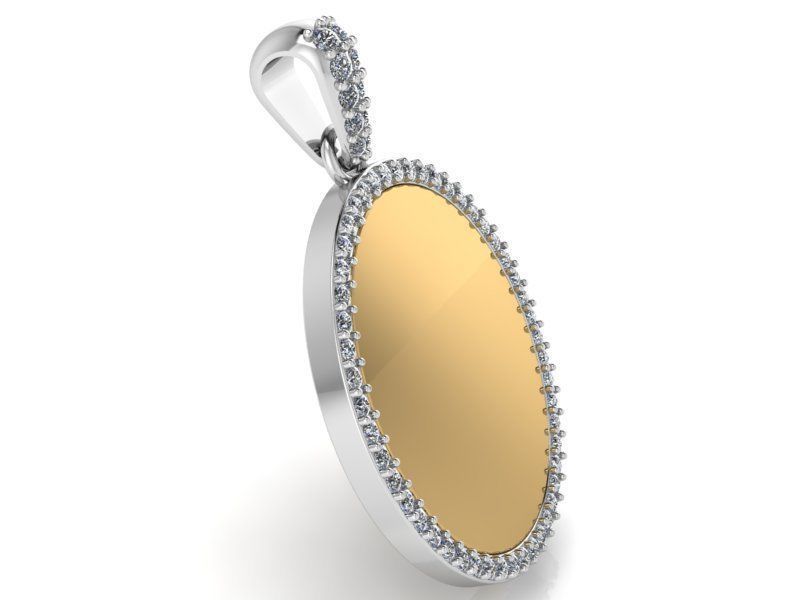 Mirror Pendant 2169 3D print model 3D print model_1