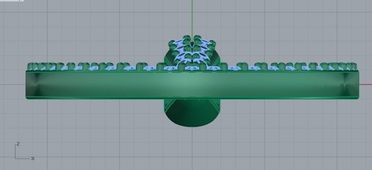 Mirror Pendant 2169 3D print model 3D print model_6