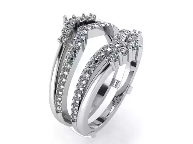 Crown Diamond ring 2170 3D print model