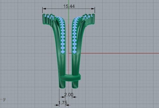 Crown Diamond ring 2170 3D print model 3D print model_7