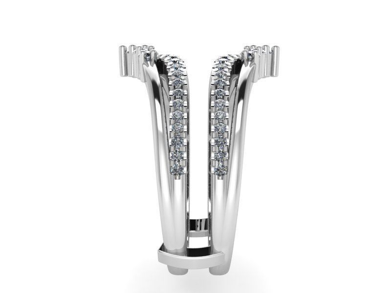 Crown Diamond ring 2170 3D print model 3D print model_3