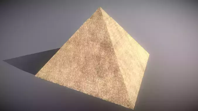 Egyptian Pyramids Low-poly 3D model
